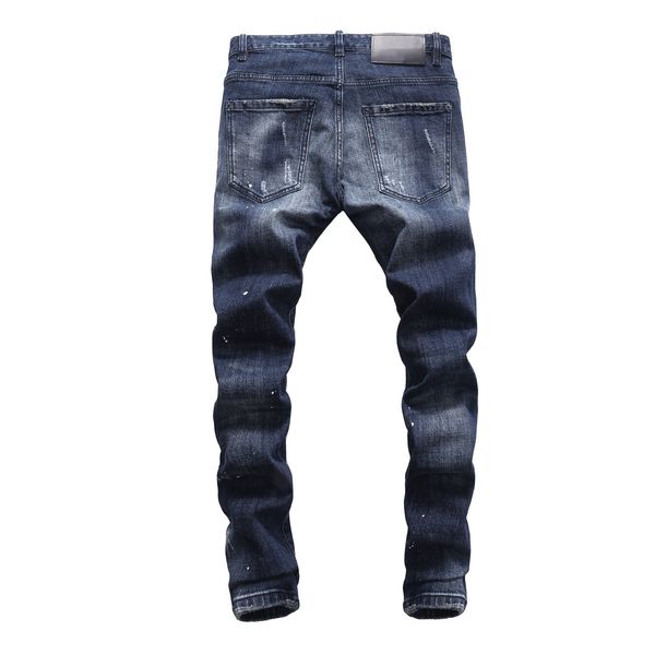 new 2019 mens jeans pants trousers sturdy ripped hole dsn23 fashion denim promotion slim fit fresh fake zipper fly designer, Blue
new 2019 mens jeans pants trousers sturdy ripped hole dsn23 fashion denim promotion slim fit fresh fake zipper fly designer, Blue