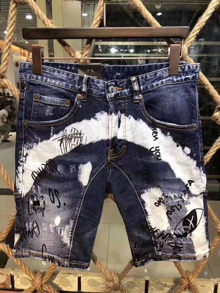 mens designer jeans cowboy shorts summer pop painted graffiti mens high-quality leisure hole male elastic shorts casual jeans 28-38, Blue
mens designer jeans cowboy shorts summer pop painted graffiti mens high-quality leisure hole male elastic shorts casual jeans 28-38, Blue