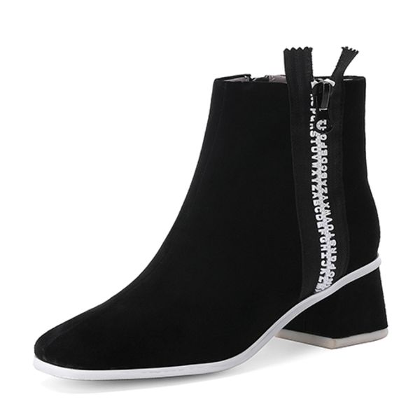 ins women ankle boots kid suede 22.5-24.5cm ankle boots for women solid color womens korean casual shoes side zipper, Black
ins women ankle boots kid suede 22.5-24.5cm ankle boots for women solid color womens korean casual shoes side zipper, Black