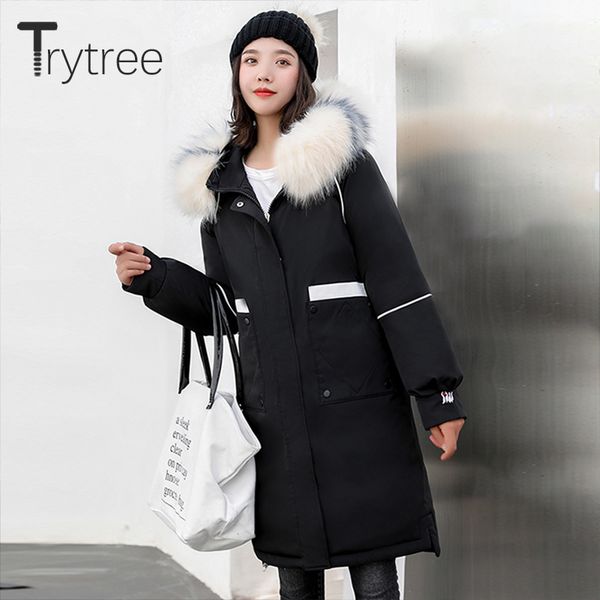 trytree 2019 winter women casual coat hooded zipper button pocket solid 5 colors down jacket loose wide-waisted long thick coat, Black
trytree 2019 winter women casual coat hooded zipper button pocket solid 5 colors down jacket loose wide-waisted long thick coat, Black