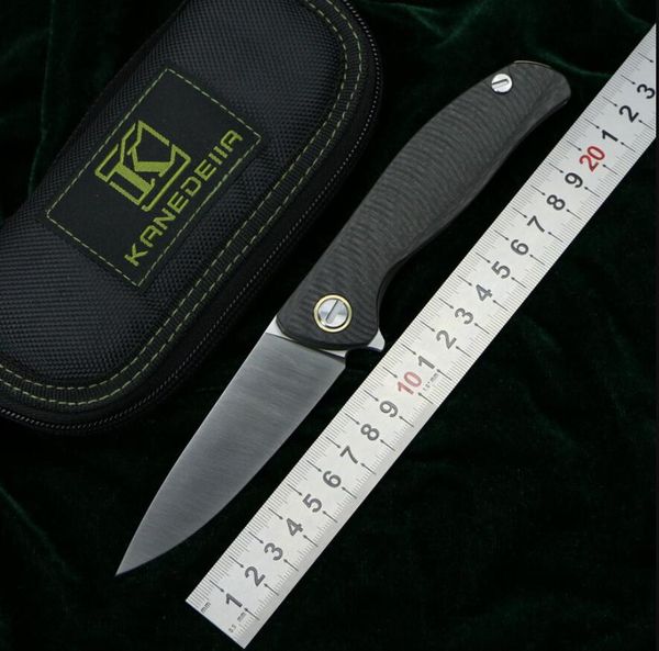 

Kanedeiia Flipper F3 складной нож M390 лезвия титан углеродного волокна ручка кемпинг охота выживание карман плодовых ножи EDC инструмент