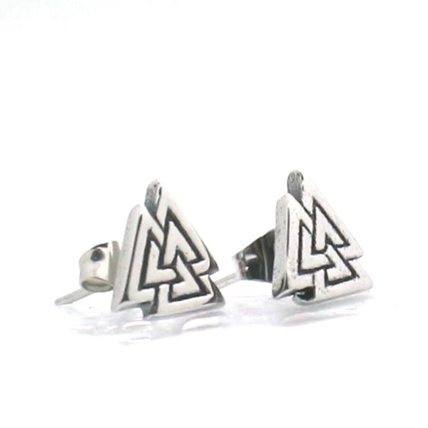 316l stainless steel vikings classic stud earrings cool gift, Golden;silver 
316l stainless steel vikings classic stud earrings cool gift, Golden;silver
