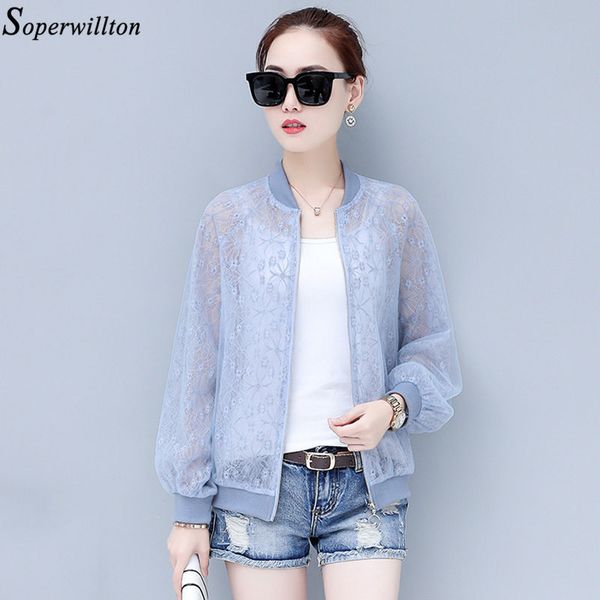 juaykala summer jacket women thin lace coat lady white blue new spring long sleeve bomber jacket female plus size casual zipper, Black;brown
juaykala summer jacket women thin lace coat lady white blue new spring long sleeve bomber jacket female plus size casual zipper, Black;brown