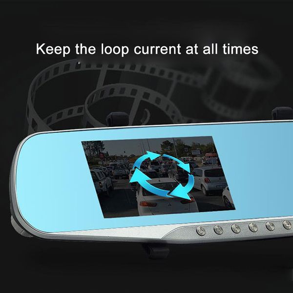 car dvr dual lens hd 32g 4.3 inch rear view mirror video recorder vehicle dash cam g-sensor
car dvr dual lens hd 32g 4.3 inch rear view mirror video recorder vehicle dash cam g-sensor