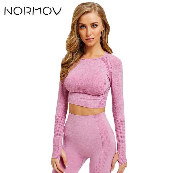 normov woman seamless long sleeve crop 2019 yoga shirts with thumb hole running fitness workout seamless shirts, White;red
normov woman seamless long sleeve crop 2019 yoga shirts with thumb hole running fitness workout seamless shirts, White;red