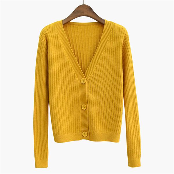 short solid color knit cardigan female 2019 spring and autumn fashion new loose long-sleeved sweater coat tide h00923, White
short solid color knit cardigan female 2019 spring and autumn fashion new loose long-sleeved sweater coat tide h00923, White