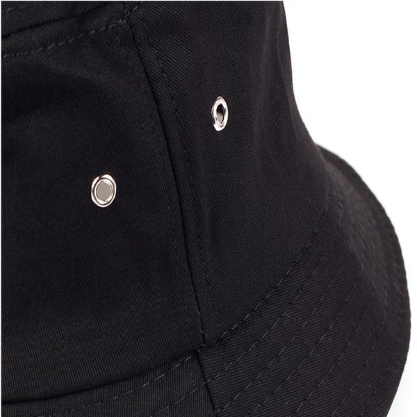 solid color iron pin rings personality bucket hat cap for women men cotton fishermen caps, Blue;gray
solid color iron pin rings personality bucket hat cap for women men cotton fishermen caps, Blue;gray
