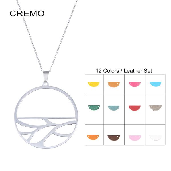 cremo necklaces & pendants for women stainless steel charm necklace interchangeable reversible leather pendant chain georgette, Silver
cremo necklaces & pendants for women stainless steel charm necklace interchangeable reversible leather pendant chain georgette, Silver
