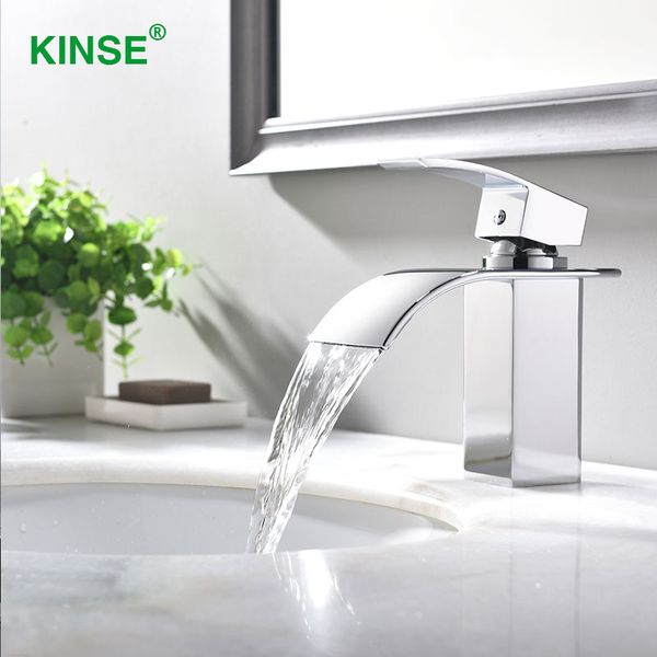 kinse shining chrome brass and cold single bathroom faucet waterfall single basin faucet
kinse shining chrome brass and cold single bathroom faucet waterfall single basin faucet