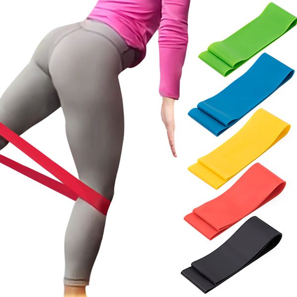 yoga resistance straps stretching rubber loop exercise weight training equipment body weight training pilates