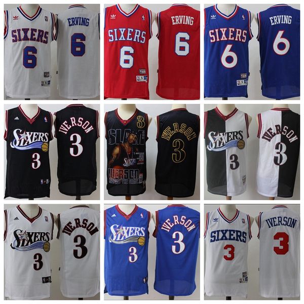 men philadelphia 76ers 3 allen iverson 6 erving 13 chamberlain vintage baketball1 jerseys, Black;red
men philadelphia 76ers 3 allen iverson 6 erving 13 chamberlain vintage baketball1 jerseys, Black;red