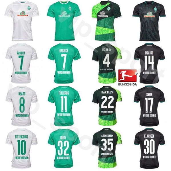 men sv werder bremen 7 milot rashica jersey 2019 2020 soccer 8 yuya osako 19 joshua sargent 30 davy klaassen football shirt kits, Black;yellow
men sv werder bremen 7 milot rashica jersey 2019 2020 soccer 8 yuya osako 19 joshua sargent 30 davy klaassen football shirt kits, Black;yellow