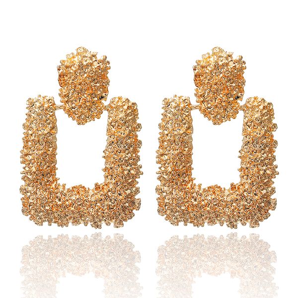 new punk heavy metal dangle drop earring gold color geometric statement earrings for women jewelry female accessories, Silver
new punk heavy metal dangle drop earring gold color geometric statement earrings for women jewelry female accessories, Silver
