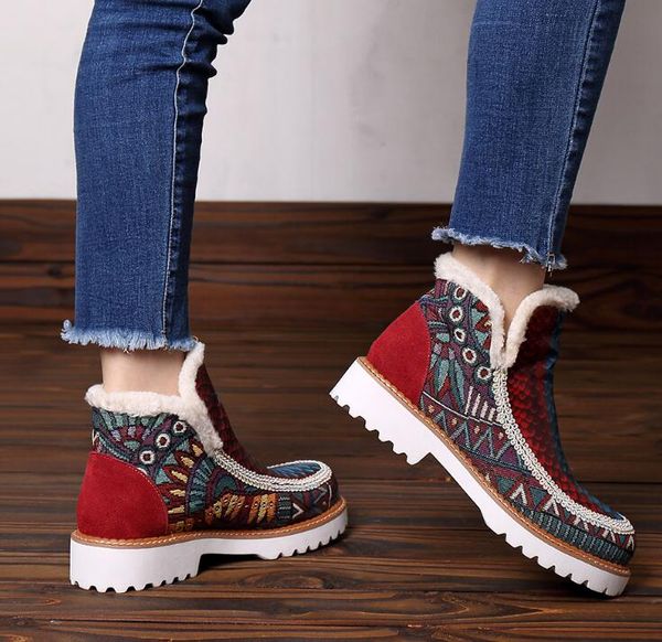2019 winter fall woman genuine leather handmade stitching yarn women shoes snow ankles boots eur36-42, Black
2019 winter fall woman genuine leather handmade stitching yarn women shoes snow ankles boots eur36-42, Black
