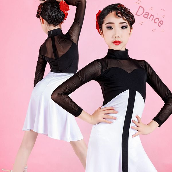latin dance practice clothes for girls long sleeve rumba dancewear children samba tango salsa competition dancing costumes vo232, Black;red
latin dance practice clothes for girls long sleeve rumba dancewear children samba tango salsa competition dancing costumes vo232, Black;red