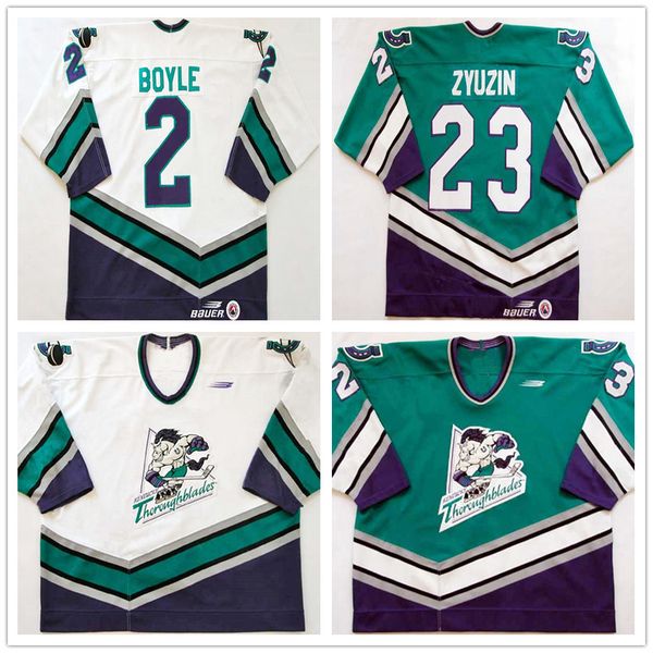 custom vintage 1997-99 andrei zyuzin kentucky thoroughblades dan boyle hockey jerseys white green embroidery stitched any number your name, Black
custom vintage 1997-99 andrei zyuzin kentucky thoroughblades dan boyle hockey jerseys white green embroidery stitched any number your name, Black