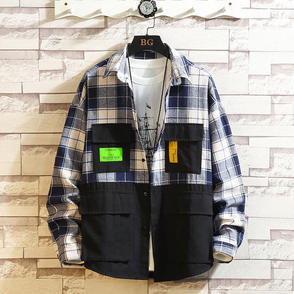 2019 autumn lattice tooling shirt male korean version loose casual long-sleeved students streetwear japan style -5xl khaki, White;black
2019 autumn lattice tooling shirt male korean version loose casual long-sleeved students streetwear japan style -5xl khaki, White;black