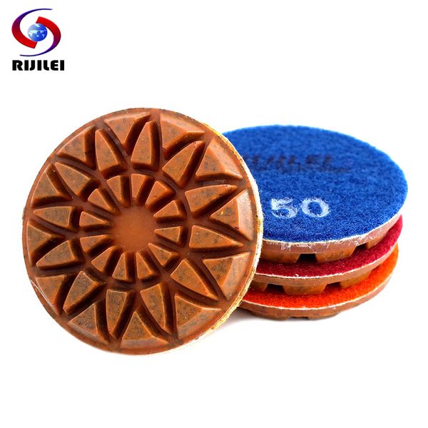 rijilei 4pcs 4inch diamond polishing pads hybrid copper bond wet concrete floor plishing pad for granite marble grinding discs
rijilei 4pcs 4inch diamond polishing pads hybrid copper bond wet concrete floor plishing pad for granite marble grinding discs