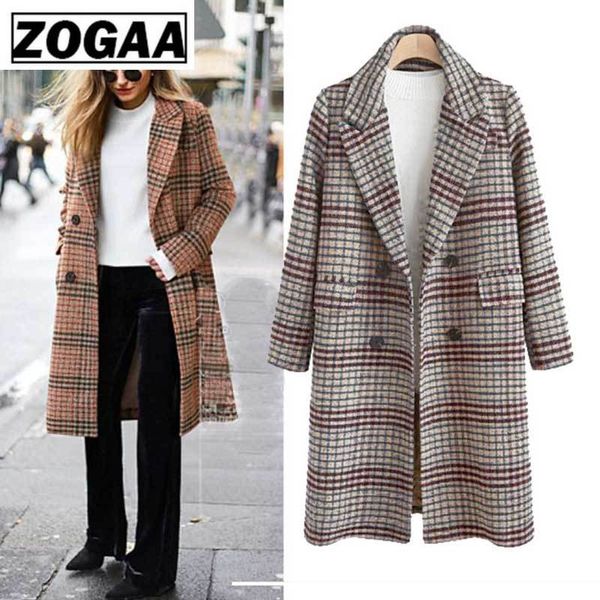 women's wool & blends 2021 autumn winter female woolen coat europe american loose long tartan large size, Black
women's wool & blends 2021 autumn winter female woolen coat europe american loose long tartan large size, Black