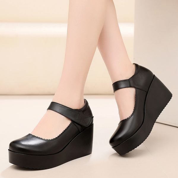 gktinoo 2020 spring genuine leather women pumps platform wedges round toes ankle strap black high heels women shoes
gktinoo 2020 spring genuine leather women pumps platform wedges round toes ankle strap black high heels women shoes