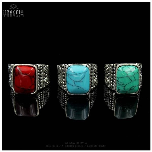 vintage men calaite stone rings craving silver color tibet boho anillos blue green male bijioux femme jewelry, Golden;silver
vintage men calaite stone rings craving silver color tibet boho anillos blue green male bijioux femme jewelry, Golden;silver