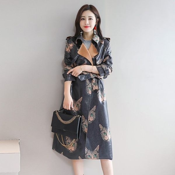 2020 new autumn women long coats fashion printing lapel collar overcoat elegant slim fit belt outerwear female plus size -2xl, Tan;black
2020 new autumn women long coats fashion printing lapel collar overcoat elegant slim fit belt outerwear female plus size -2xl, Tan;black