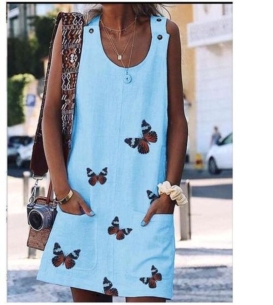 women butterfly print dress ladies cotton linen o-neck oversized dresses 2020 summer sleeveless mini dresses plus size s-5xl, Black;gray
women butterfly print dress ladies cotton linen o-neck oversized dresses 2020 summer sleeveless mini dresses plus size s-5xl, Black;gray