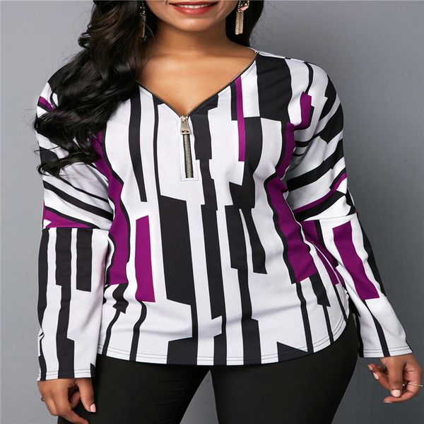 new style women blouse fashion loose female autumn spring wear long sleeve casual shirt ladies zipper v-neck plus size, White
new style women blouse fashion loose female autumn spring wear long sleeve casual shirt ladies zipper v-neck plus size, White