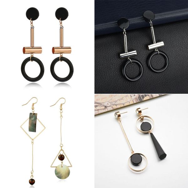 new fashion long pendant earrings silver gold asymmetric mismatch pendant round large geometry earrings jewelry
new fashion long pendant earrings silver gold asymmetric mismatch pendant round large geometry earrings jewelry