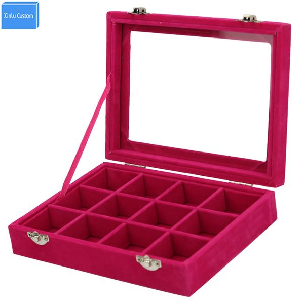 black/red velvet 12 slots women storage box jewelry accessories display watch collect case desk makeup collect box case home, Black;blue
black/red velvet 12 slots women storage box jewelry accessories display watch collect case desk makeup collect box case home, Black;blue