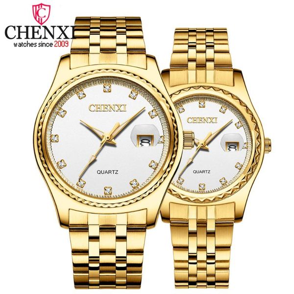 chenxi watch new men women quartz wrist watch lovers stainless steel waterproof calendar watches couples clock, Slivery;brown
chenxi watch new men women quartz wrist watch lovers stainless steel waterproof calendar watches couples clock, Slivery;brown
