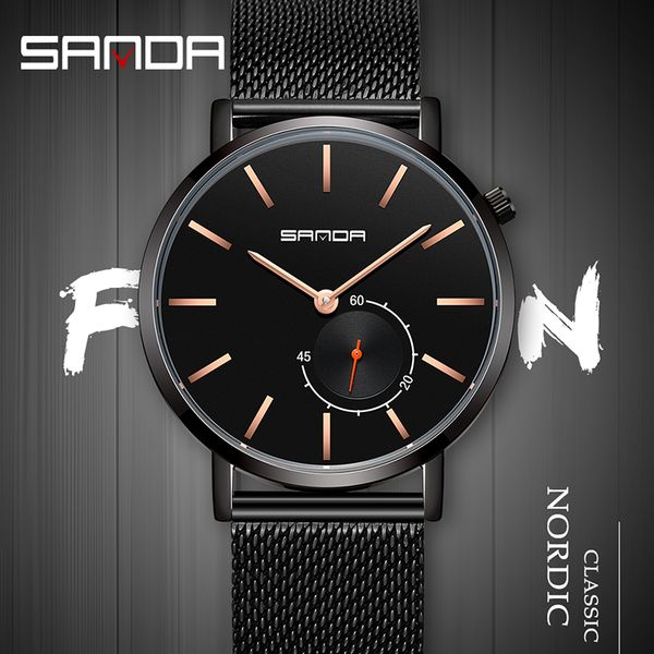 sanda fashion mens watches quartz watch men casual slim mesh steel waterproof sport watch relogio masculino, Slivery;brown
sanda fashion mens watches quartz watch men casual slim mesh steel waterproof sport watch relogio masculino, Slivery;brown