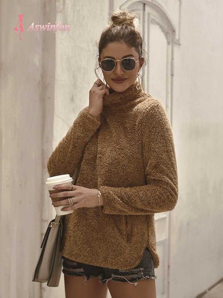 aswinfon turtleneck sweatshirt women long sleeve plush sweatshirt fuzzy fleece pullover ladies 2019 outwear winter, Black
aswinfon turtleneck sweatshirt women long sleeve plush sweatshirt fuzzy fleece pullover ladies 2019 outwear winter, Black