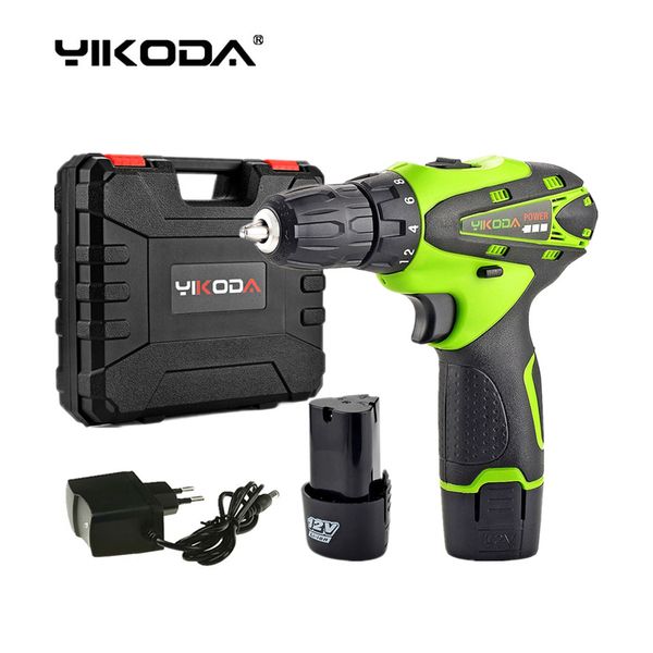 yikoda 12v cordless driver drill lithium battery*2 diy rechargeable electric screwdriver multi-function power tools plastic case
yikoda 12v cordless driver drill lithium battery*2 diy rechargeable electric screwdriver multi-function power tools plastic case