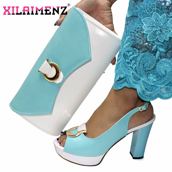 retro style 2020 selling shoes and bag set in sky blue with white special pu leather with platform african for working, Black
retro style 2020 selling shoes and bag set in sky blue with white special pu leather with platform african for working, Black