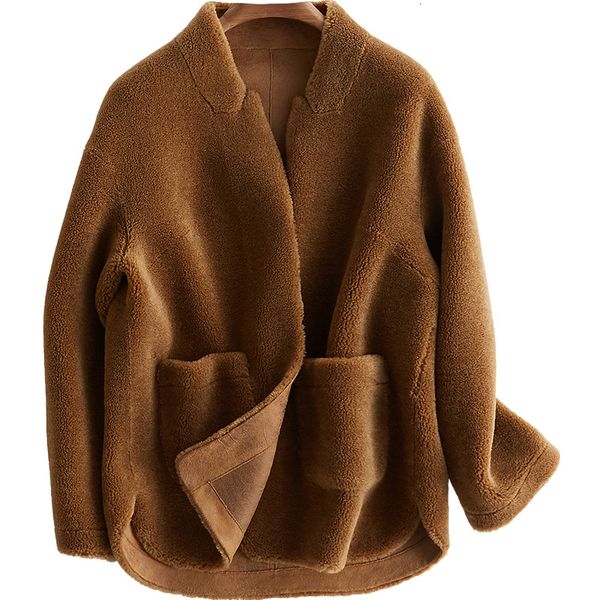 100% wool jacket sheep shearling fur winter coat women clothes real fur coat korean elegant pu lining casaco feminino t200319, Black
100% wool jacket sheep shearling fur winter coat women clothes real fur coat korean elegant pu lining casaco feminino t200319, Black