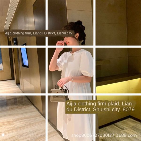 2020 summer drawstring waist slim dress female solid color short sleeve temperament sweet lady dress, White
2020 summer drawstring waist slim dress female solid color short sleeve temperament sweet lady dress, White
