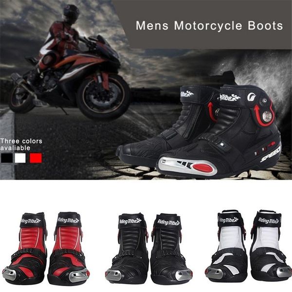 pro riding tribe leather motorcycle shoes biker resistance racing moto motorbike motocross boots (eu 40~45 and 3 colors
pro riding tribe leather motorcycle shoes biker resistance racing moto motorbike motocross boots (eu 40~45 and 3 colors