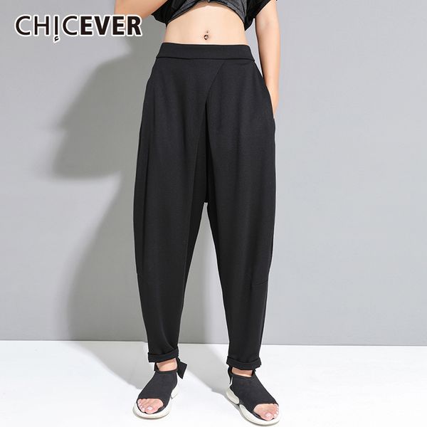 chicever high waist harem pants women tunic pocket plus size loose casual ankle length trouser female 2020 fashion new summer, Black;white
chicever high waist harem pants women tunic pocket plus size loose casual ankle length trouser female 2020 fashion new summer, Black;white