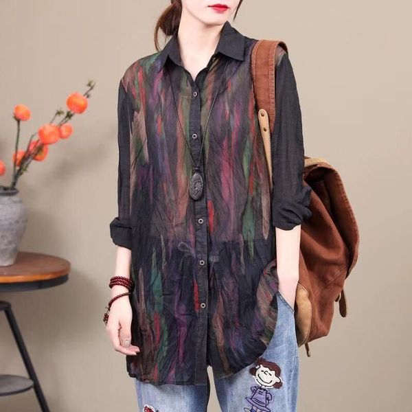 4 colors spring 2020 new women pattern women shirts vintage thin blouse trend clothes long sleeve plus size sa064s30, White
4 colors spring 2020 new women pattern women shirts vintage thin blouse trend clothes long sleeve plus size sa064s30, White