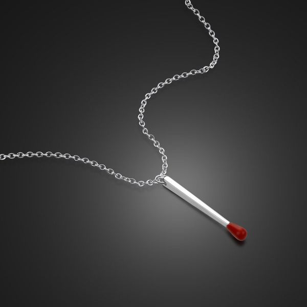 new fashion red match pendant &100% 925 sterling silver necklace for women. lovely girl solid silver jewelry gift birthday gift 
new fashion red match pendant &100% 925 sterling silver necklace for women. lovely girl solid silver jewelry gift birthday gift