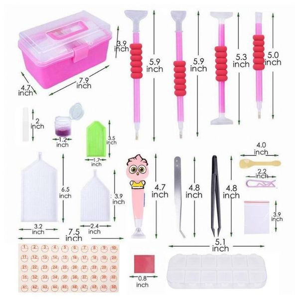 121pcs multi 5d diamond painting tool embroidery kit art painting accessories for a large area with the same color diamond, Black
121pcs multi 5d diamond painting tool embroidery kit art painting accessories for a large area with the same color diamond, Black