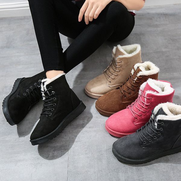 2019 new fashion winter boots for women ankle snow boots female thick cotton warm lined outdoor anti-slip short boot student, Black
2019 new fashion winter boots for women ankle snow boots female thick cotton warm lined outdoor anti-slip short boot student, Black