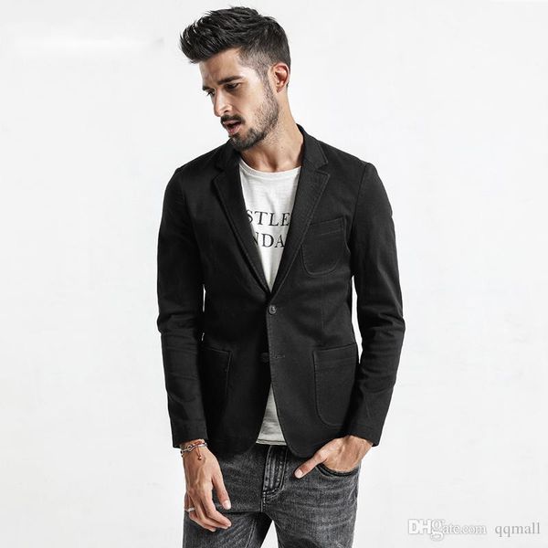 2018 новый дизайнер блейзер мужчины мода трикотажные свободного покроя костюм мужской тонкий fit пиджак пиджак для мужчин, White;black
2018 новый дизайнер блейзер мужчины мода трикотажные свободного покроя костюм мужской тонкий fit пиджак пиджак для мужчин, White;black