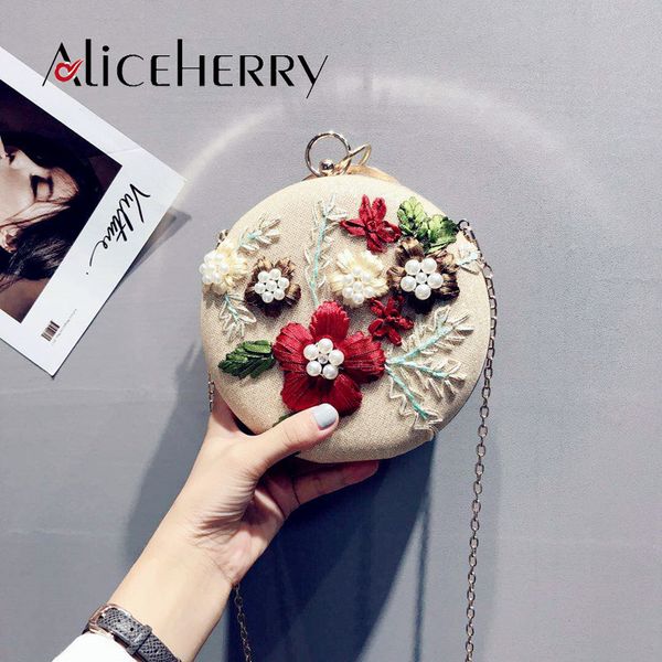 women handmade embroidery flower handbag elegant round pearl evening bag lady bridal wedding luxury purse banquet ring bag d19011504
women handmade embroidery flower handbag elegant round pearl evening bag lady bridal wedding luxury purse banquet ring bag d19011504