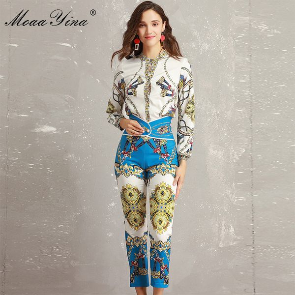 moaayina 2018 fashion designer set summer women long sleeve vintage stripe print holiday slim elegant +3/4 pencil pants set, Gray
moaayina 2018 fashion designer set summer women long sleeve vintage stripe print holiday slim elegant +3/4 pencil pants set, Gray