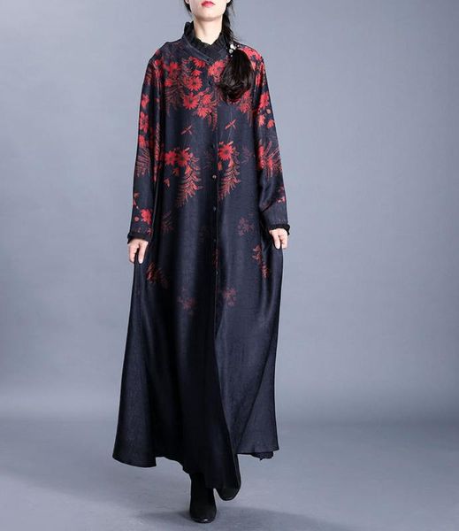 spring new retro purfle stand collar single breasted female coat fashion ethnic style simple printing tencel long loose trench, Tan;black
spring new retro purfle stand collar single breasted female coat fashion ethnic style simple printing tencel long loose trench, Tan;black