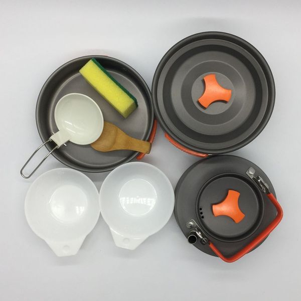 8pcs outdoor pot kit portable indoor outdoor camping cooking set stew-pan frying pan bowl teapot cookware picnic tableware
8pcs outdoor pot kit portable indoor outdoor camping cooking set stew-pan frying pan bowl teapot cookware picnic tableware