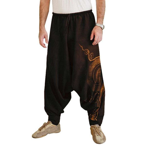 11.11 yoga pants loose modal bloomers men casual print loose low-heeled harlan casual trousers big pants christmas gift, Black
11.11 yoga pants loose modal bloomers men casual print loose low-heeled harlan casual trousers big pants christmas gift, Black