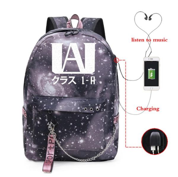 new anime backpack usb charging multifunctional lapbackpack travel bag casual fashion my hero academia shoulder bag
new anime backpack usb charging multifunctional lapbackpack travel bag casual fashion my hero academia shoulder bag